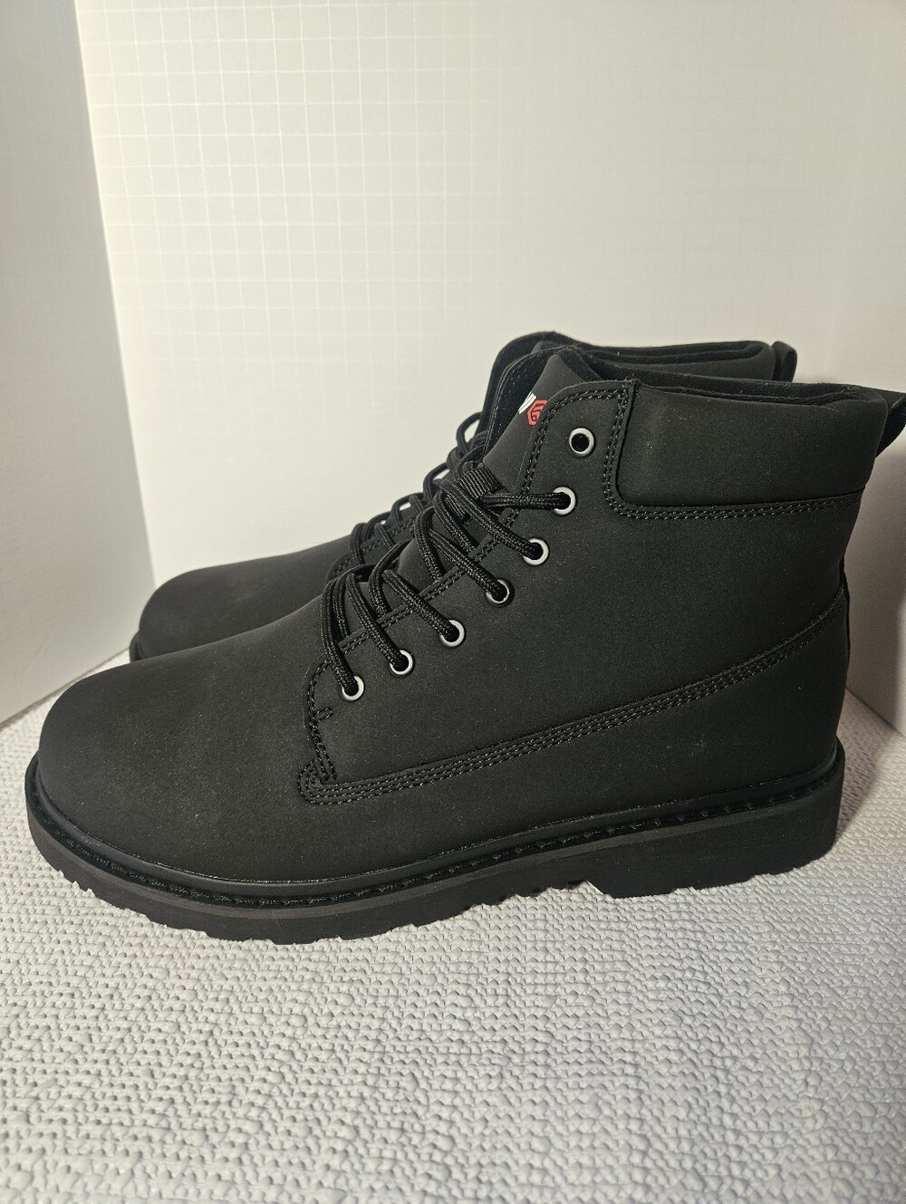 Larnmern Men's Slip Resistant  Work Boots Waterproof